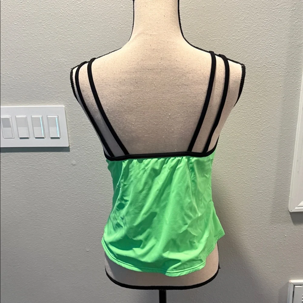 Miraclesuit Green Strappy Women's Tankini Top Size 12